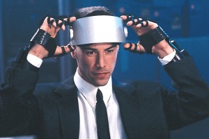 Johhny (Keanu Reeves) kopplar upp sig till cyberspace